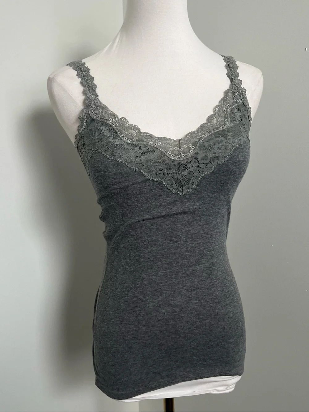 Vintage Abercrombie Lace Cami Y2K Bella Swan Elena Gilbert Tank XS - Picture 2 of 6